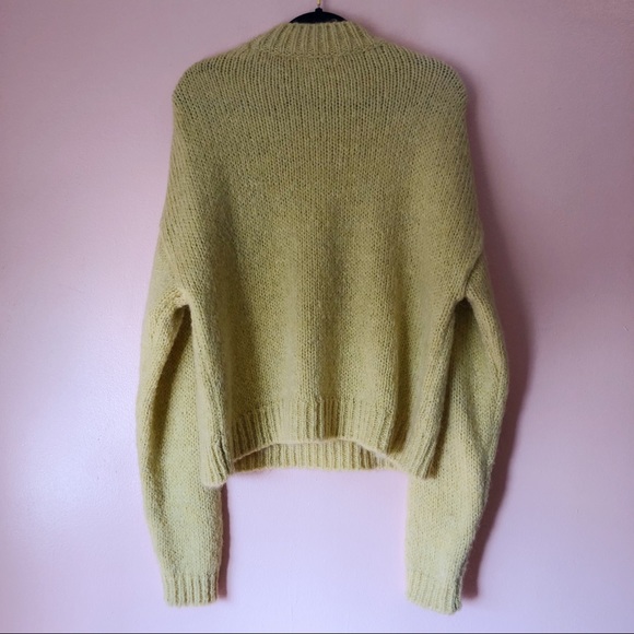 H&M Sweaters Hm Yellow Oversized Sweater Poshmark